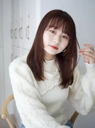 ロング カラー 越後 遥/ 透明感カラー🪞🤍のヘアスタイル