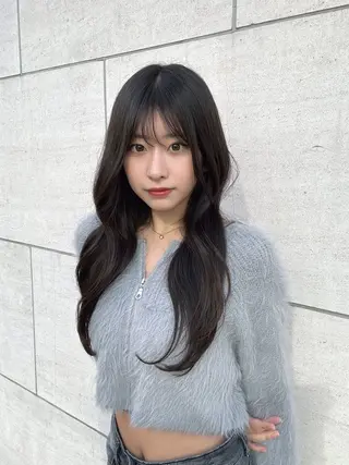 ロング 中顔面短縮 顔まわり新田大翔のヘアスタイル