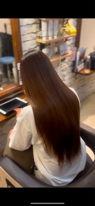 ロング カラー 艶ストレート🫧✨ 浜松/Hanaのヘアスタイル