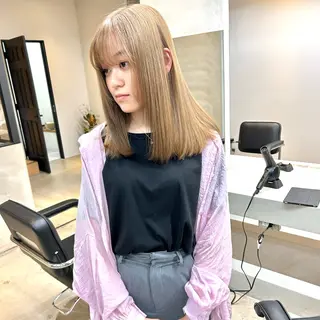 ミディアム カラー 一ノ瀬 暁のヘアスタイル