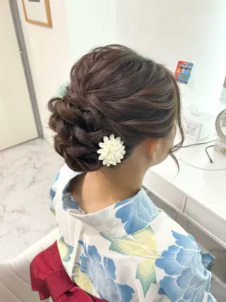 ロング ヘアアレンジ ヘアセット専門店 Rのヘアスタイル