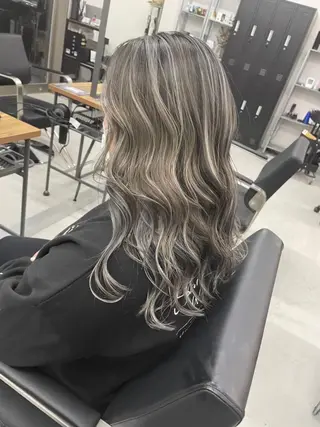 セミロング カラー パーマ メンズ ヘアアレンジ ネイル マツエク・マツパ アイブロウ カラー特化サロン大阪 ルービック江坂/新城のヘアスタイル