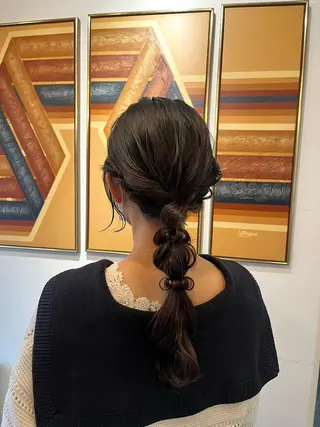 ロング カラー ヘアアレンジ sign hair 鈴木 りん🍓のヘアスタイル