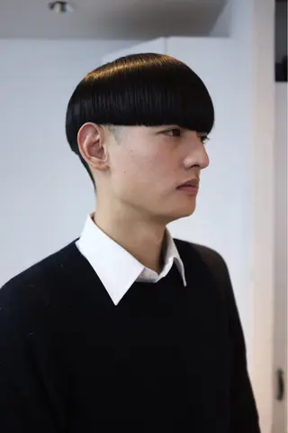 ミディアム メンズ メンズ専門ブリー チカラー⚡️リュウジのヘアスタイル