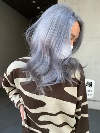 ミディアム 原田 瑠月のヘアスタイル
