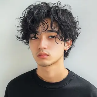 パーマ メンズ 心斎橋 女性 スタイリスト  大阪のヘアスタイル