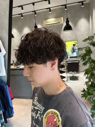 ミディアム パーマ メンズ パーマが得意な【最高 悠斗】のヘアスタイル