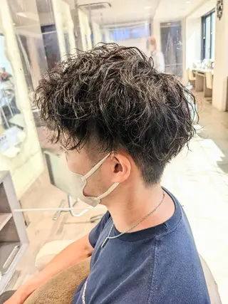 ショート パーマ メンズ 小川 健治✨のヘアスタイル