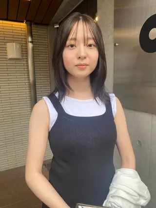 ミディアム YUUKI/ウルフ .ボブパーマのヘアスタイル