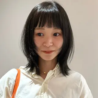 ミディアム mei 🌔 似合わせヘルシーヘアのヘアスタイル