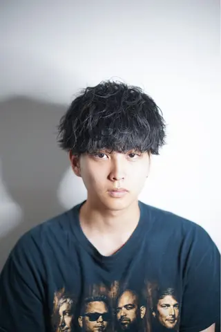 ミディアム パーマ メンズ りゅう せいのヘアスタイル