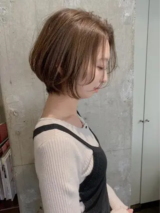 ショート カラー 🪼ボブ/ミニボブ レイヤーボブ🪼のヘアスタイル