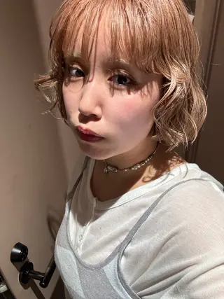 カラー ブリーチなしカラー/ パーマ/おとは🦖♡のヘアスタイル