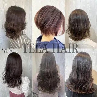 ミディアム カラー HUENEST アカデミーサロンのヘアスタイル