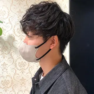 ショート パーマ メンズ メンズパーマ&メンズ 縮毛矯正/平野/渋谷のヘアスタイル