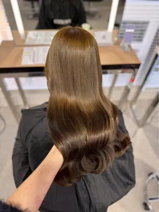 ロング 韓国ワンホン透明感 カラー✨🖤ここあのヘアスタイル