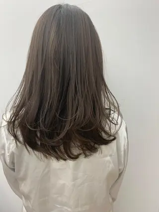 ミディアム カラー 縮毛矯正×髪質改善 店長　DAITOのヘアスタイル