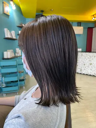 ミディアム 末石 智のヘアスタイル
