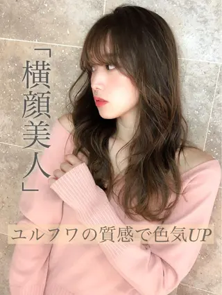セミロング カラー パーマ 韓国美髪矯正✂️ 佐藤ヒロのヘアスタイル