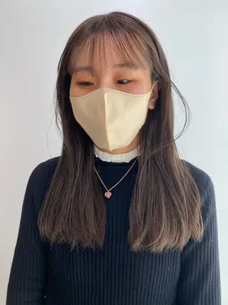 ミディアム カラー 砂原 ひよりのヘアスタイル