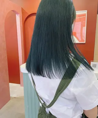 カラー レイヤーカット🍏 オリーブ/ののかのヘアスタイル