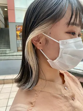 ミディアム カラー タカノ ノゾミのヘアスタイル