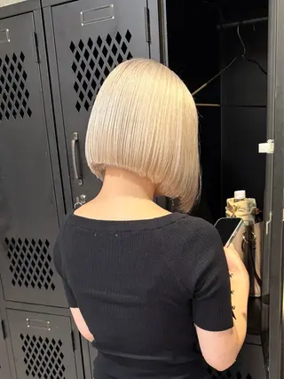 ミディアム カラー 色落ち綺麗透明感カラ /ボブ/ナカツヒカルのヘアスタイル