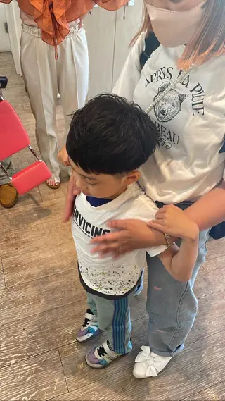 メンズ キッズ オノ フウカのヘアスタイル