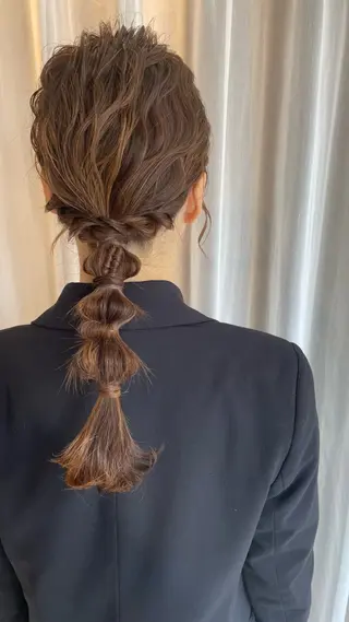 ロング ヘアアレンジ 透明感カラー さきのヘアスタイル