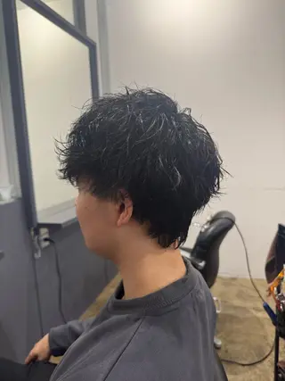 ショート メンズ くせ毛多毛特化 高橋　淳のヘアスタイル