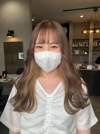 セミロング yoshihara yuukiのヘアスタイル