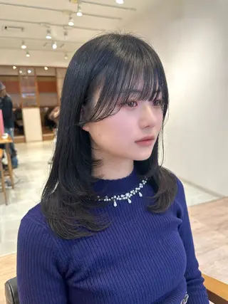 ミディアム レイヤー/顔まわり /亀戸錦糸町/なつきのヘアスタイル