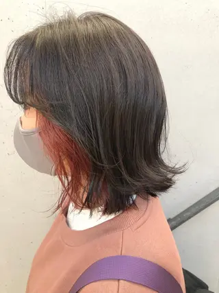 ミディアム カラー ☕️ベージュカラー 内藤光哉☕️のヘアスタイル