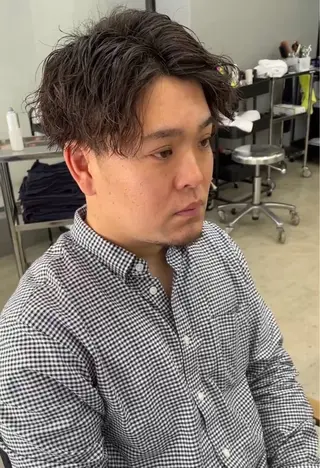 ショート パーマ メンズ メンズ専門サロン wokeのヘアスタイル