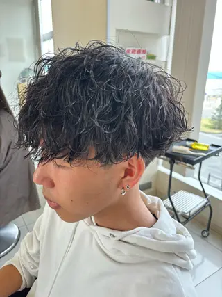 ショート パーマ メンズ メンズサロン/戸塚駅 東口3分/冨田大輝のヘアスタイル