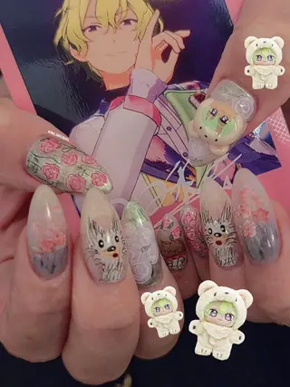 ネイル 3dパーツ/流行り 👧shushu❤️のネイルデザイン