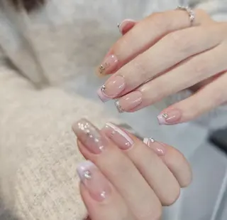 ネイル By moonネイル 🌷ワンホン/韓国風のネイルデザイン