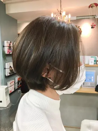 ショート 似合わせ×透明感 カラー🤍MAOのヘアスタイル