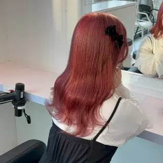 ロング カラー 💎トレンドカラー 💎桃羽のヘアスタイル