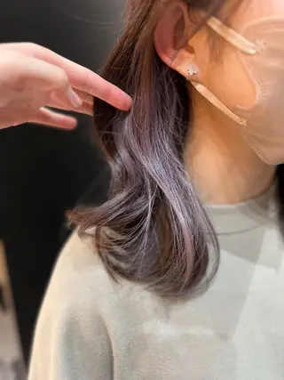 ミディアム カラー 似合わせカット🫧透 明感カラー🫧maiのヘアスタイル