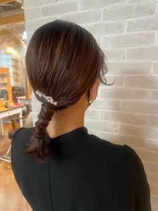 セミロング ヘアアレンジ Topstylist YUKIのヘアスタイル