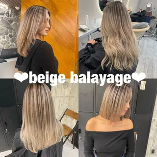 セミロング 🦋MAHO🦋 デザインカラーのヘアスタイル