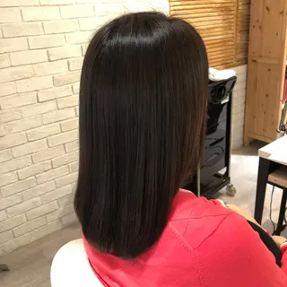 セミロング カラー 金子 富士のヘアスタイル