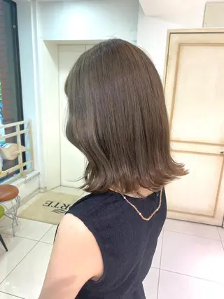 ミディアム カラー ヘアアレンジ 透明感カラー 古山 結季🌙🖤のヘアスタイル