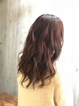 セミロング カラー 及川 祐輔のヘアスタイル