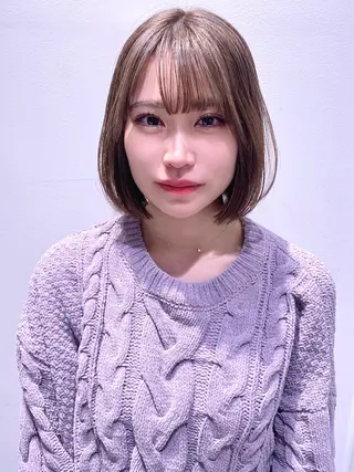 ミディアム 銀座/韓国レイヤー/ 艶カラー🍓原田侑依のヘアスタイル