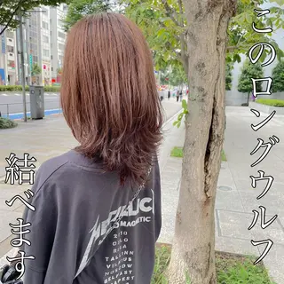 ロング 🐺ウルフ/レイヤー カット/高嶋湧大のヘアスタイル