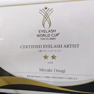 マツエク・マツパ 🍀mi.belle ...大杉みゆき🍀のマツエク・マツパデザイン