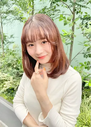 セミロング すぐ巻ける縮毛矯正 🍀勝倉　麗のヘアスタイル