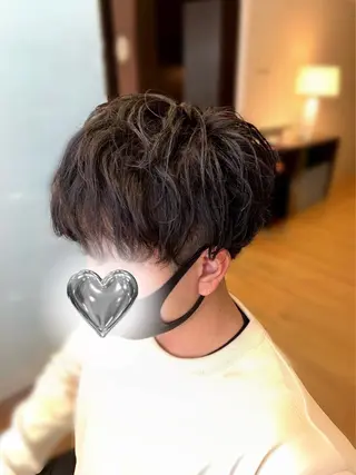 メンズ ·.⟡ 福田 彩乃 透明感カラー🪄🩵のヘアスタイル